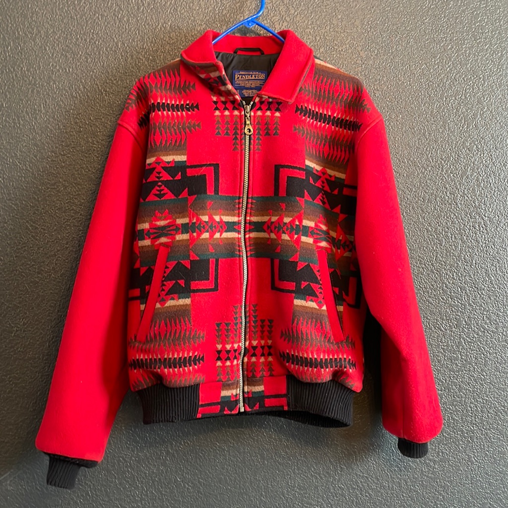 Pendleton Red Aztec Print Jacket